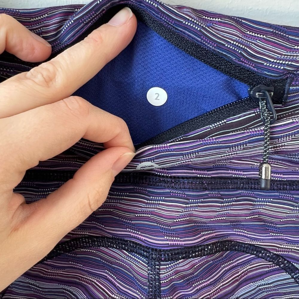 Lululemon Speed Tight  IV Leggings Space Dye Twist Ultra Violet - Picture 15 of 16